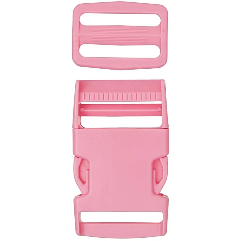 Steckverschluss mit Schnalle 40 mm | Rosa