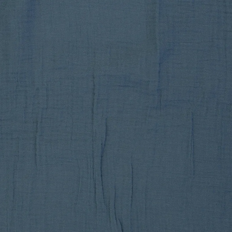 Musselin Double Gauze taubenblau
