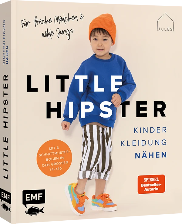 Buch von EMF Verlag "Little Hipster" Kinderkleidung nähen JulesNaht Gr. 74 - 140