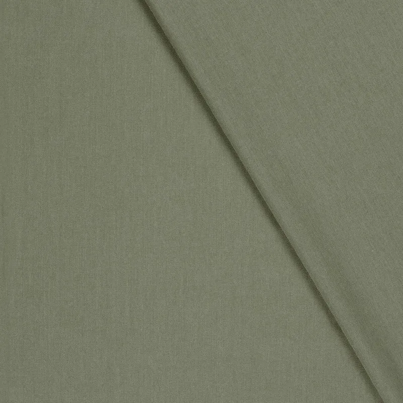 gewebtes Viskose Leinen uni khaki olivgrün