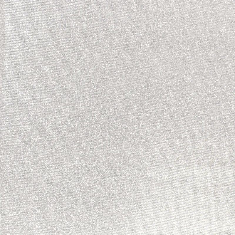 Polyester Jersey Stoff Lurex Uni Silber