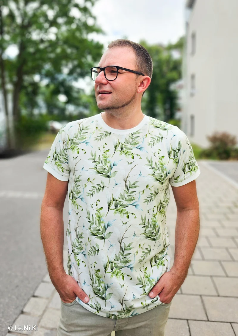 Jersey Summer – Baumwolljersey Eukalyptus Blätter | Swafing