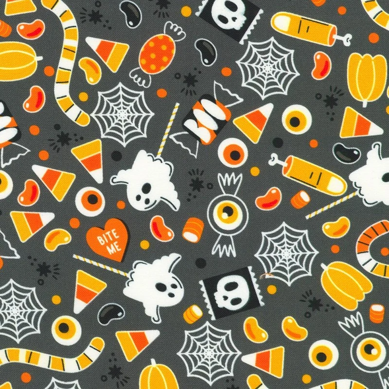 Robert Kaufman, Lights Out, Tossed Candy, Multi/Gray