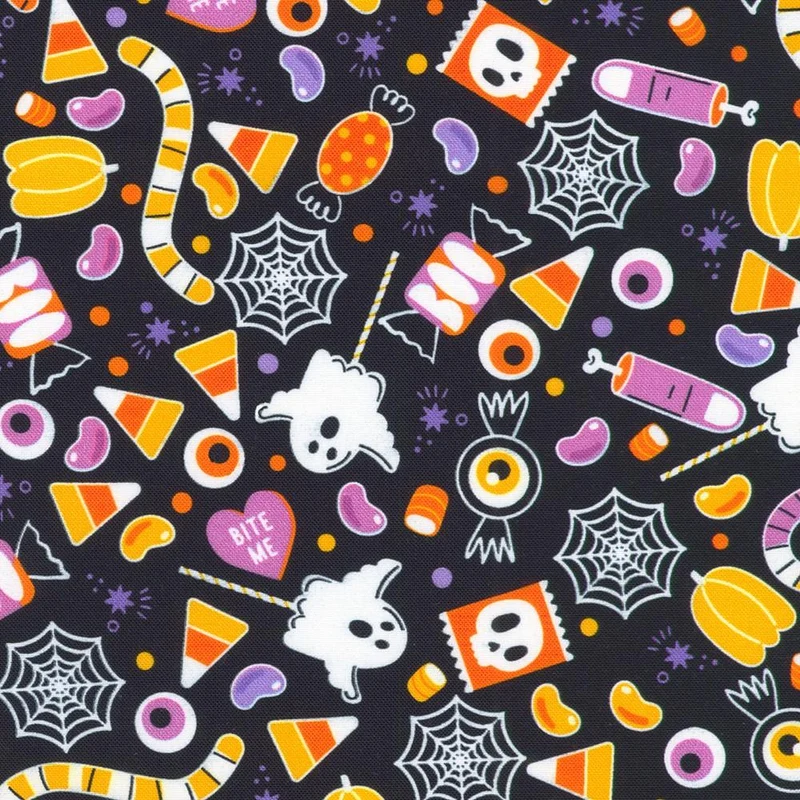 Robert Kaufman, Lights Out, Tossed Candy, Multi/Black