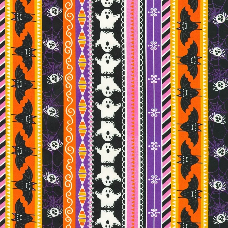 Robert Kaufman, Lights Out, Stripe, Purple Multi