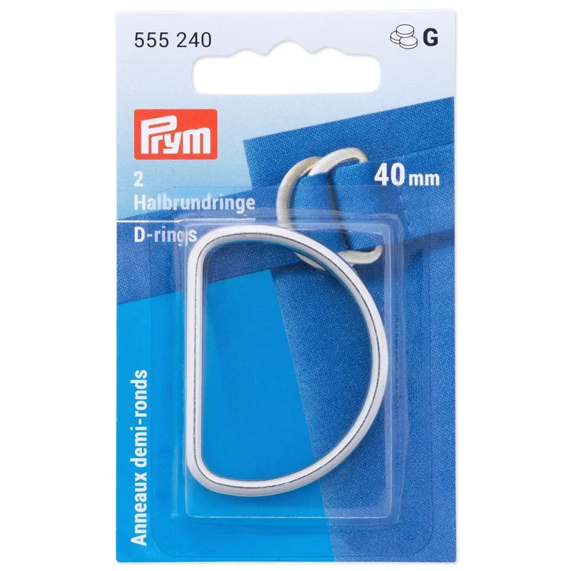 Prym Halbrundringe 2 Stück | 40 mm