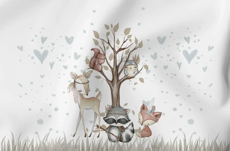 Panel aus Canvas – Waldfreunde | 27x40 cm