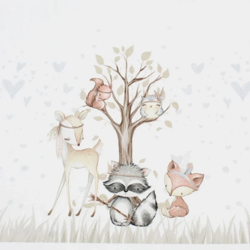 Panel aus Canvas – Waldfreunde | 36,5x43 cm