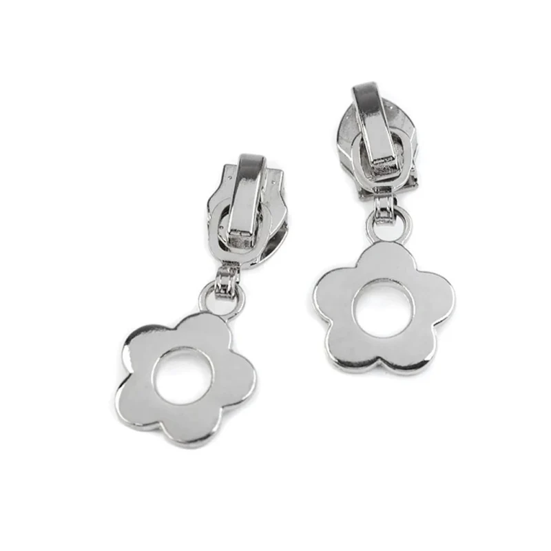 Bügelschieber 6 mm Spiral-RV – Autolock, Blume Silber