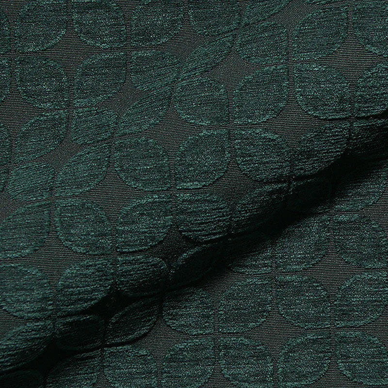 Jacquard Chenille „Soft Retro Leaf“ – Deluxe Dekostoff