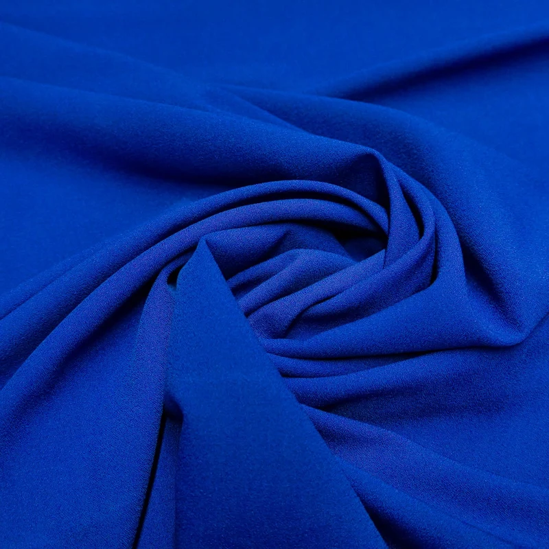 Viskose-Crêpe Stretch – Royalblau