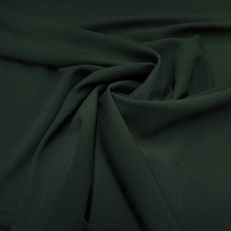 Viskose-Crêpe Stretch – Dkl.grün