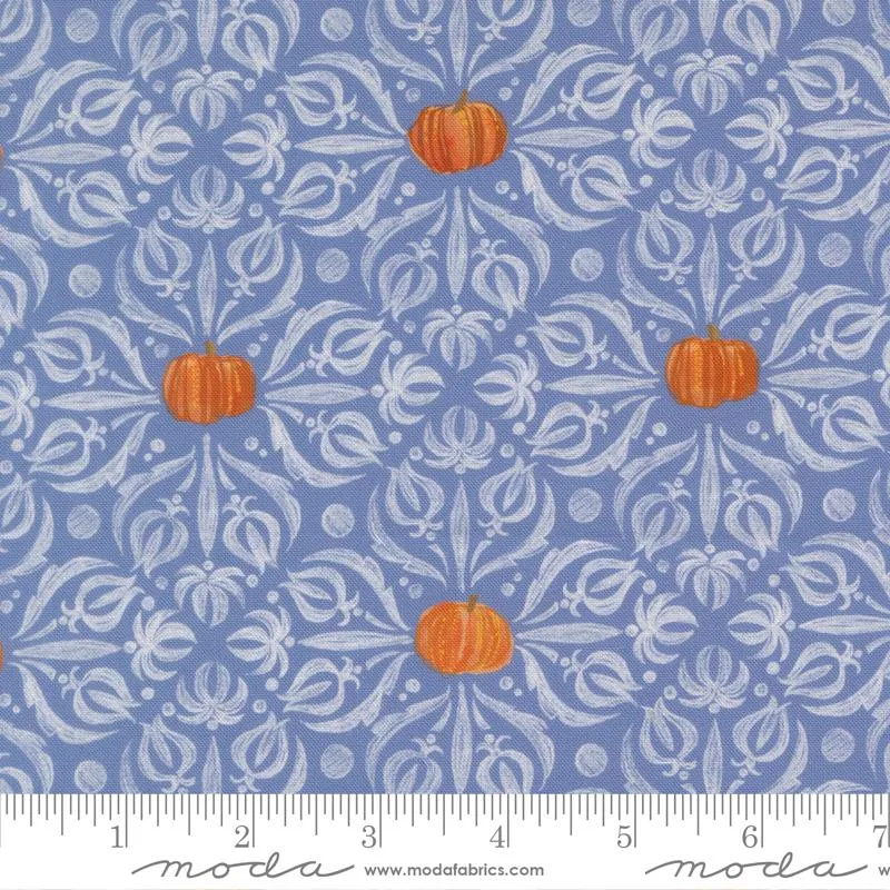 Moda, Robin Pickens, Coven, Medallion Tiles Damask, Dusk Blue
