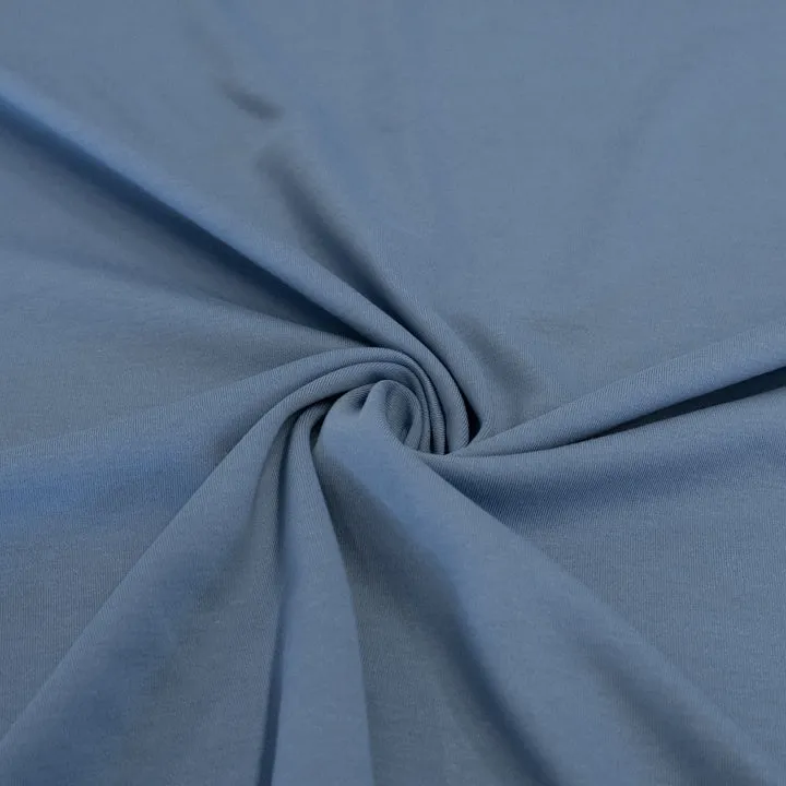 Bambus-Baumwoll-Interlock – Hellblau