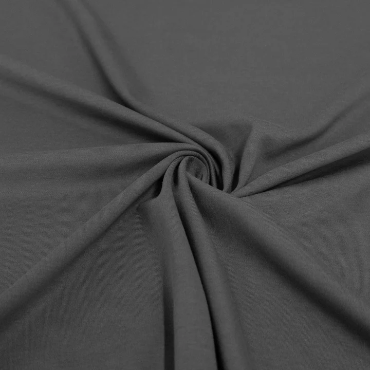 Bambus-Baumwoll-Interlock – Grau