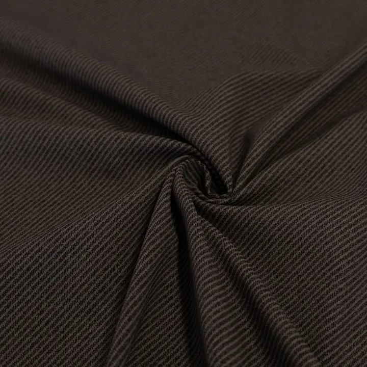 Romanitjersey mit Diagonalmuster – Braun