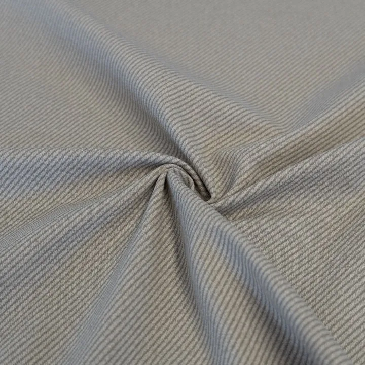 Romanitjersey mit Diagonalmuster – Hellbeige