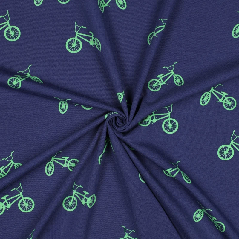 Jersey Fahrrad BMX blau grün