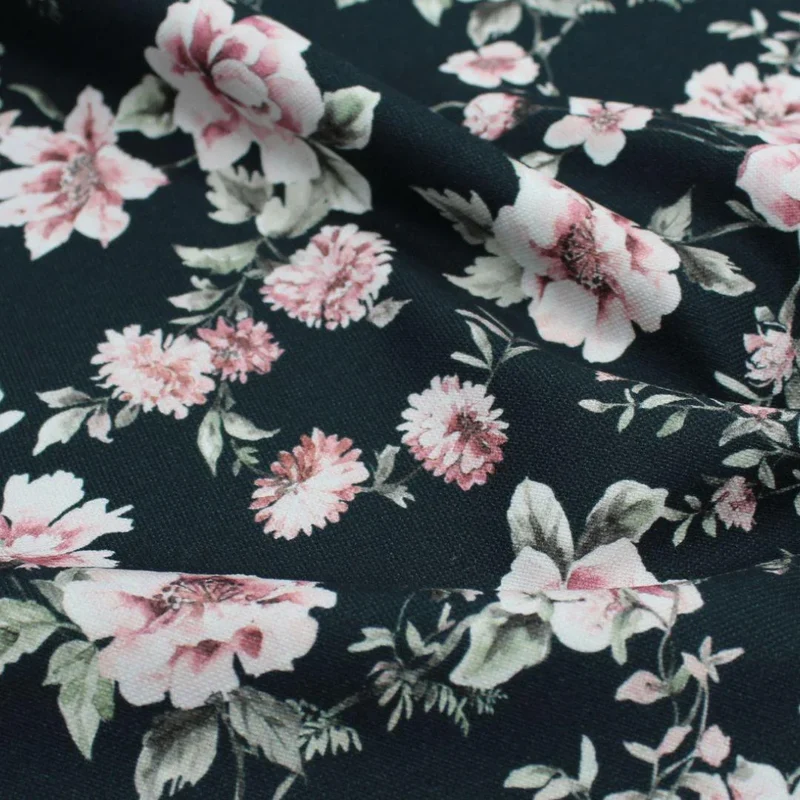 Canvas Rosen | Schwarzgrau