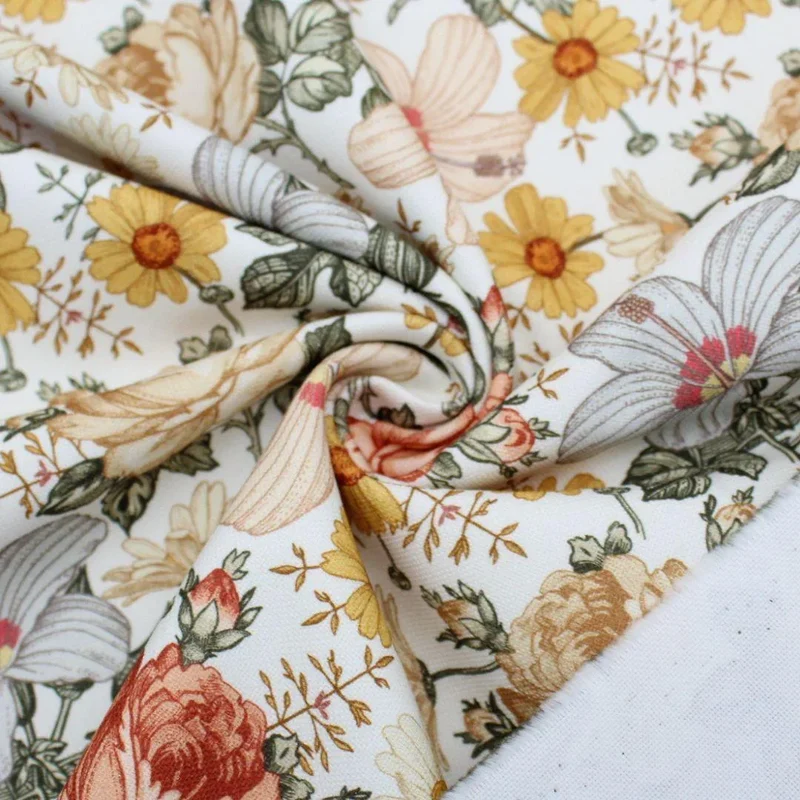 Canvas-Dekostoff Vintage Blumen