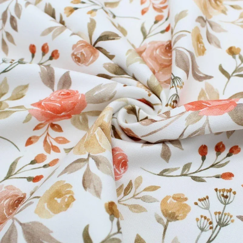 Canvas Dekostoff Rosen Beige