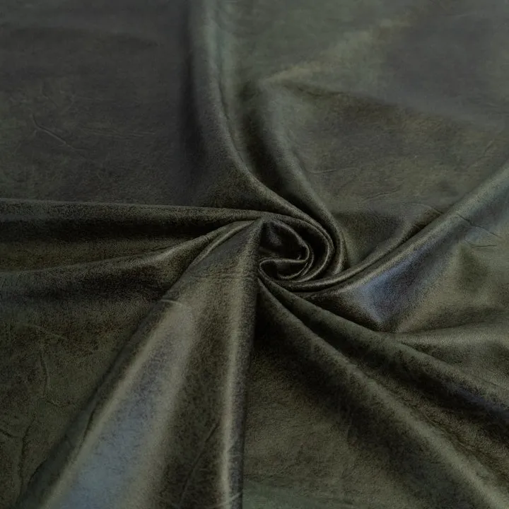 Kunstleder Stretch – Khaki