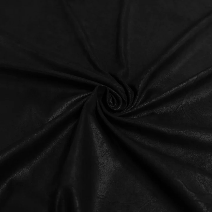Kunstleder Stretch – Schwarz