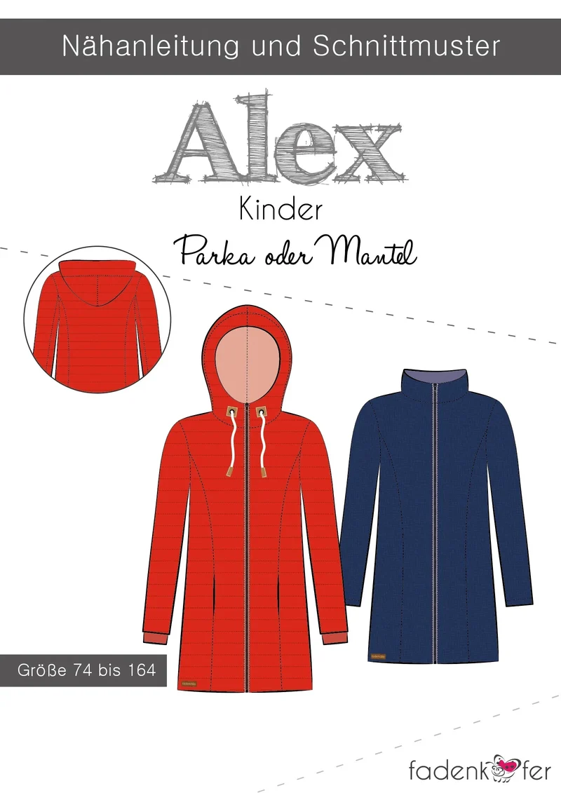 Schnittmuster Parka Alex | Kinder