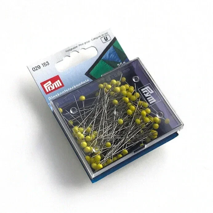 Prym Glaskopfnadeln, 0,60 x 43mm, gelb, 20g