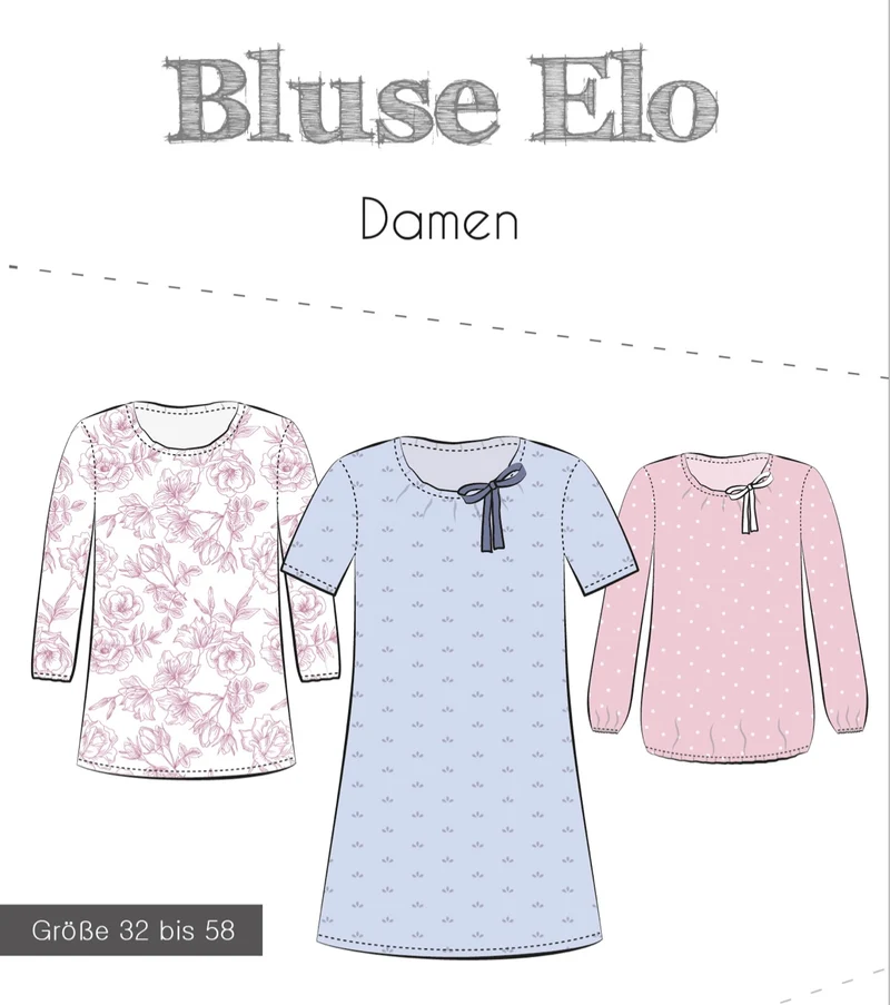 Fadenkäfer Schnittmuster "Elo" Bluse Damen