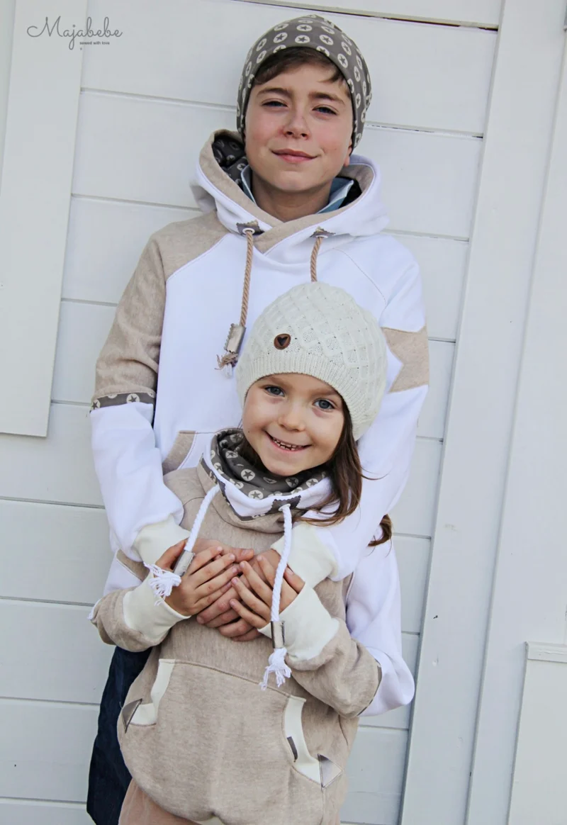 Fadenkäfer Schnittmuster "Noa" Hoodie Kinder