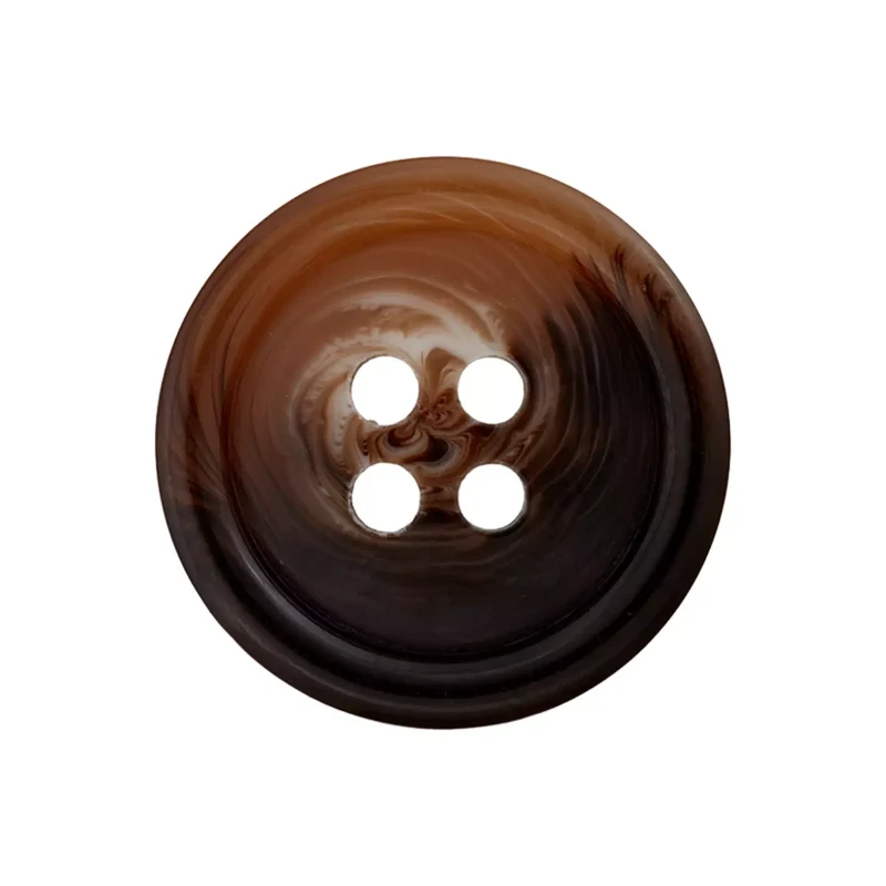 Prym Polyesterknopf 4-Loch mit Rand, 15 und 20 mm