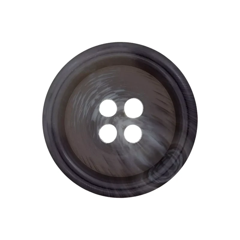Prym Polyesterknopf 4-Loch mit Rand, 15 und 20 mm