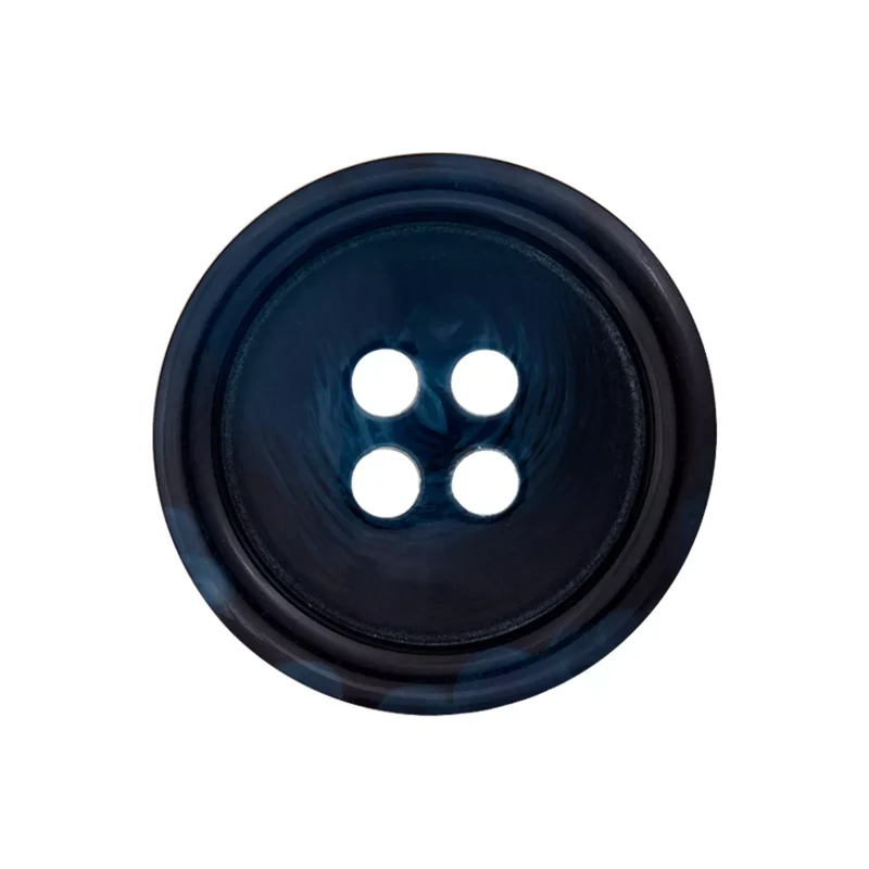 Prym Polyesterknopf 4-Loch mit Rand, 15 und 20 mm