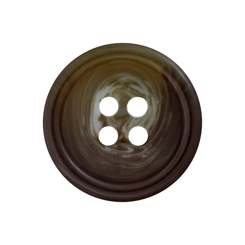 Prym Polyesterknopf 4-Loch mit Rand, 15 und 20 mm