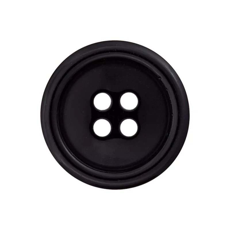 Prym Polyesterknopf 4-Loch mit Rand, 15 und 20 mm