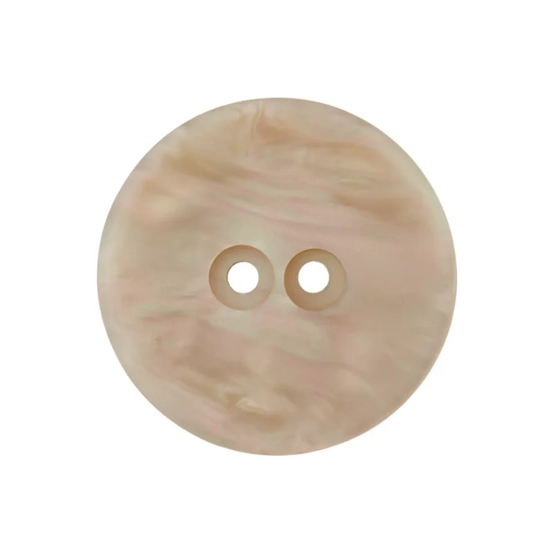 Prym Knopf 23 mm – creme & mittelgrau, Perlmutt-Optik