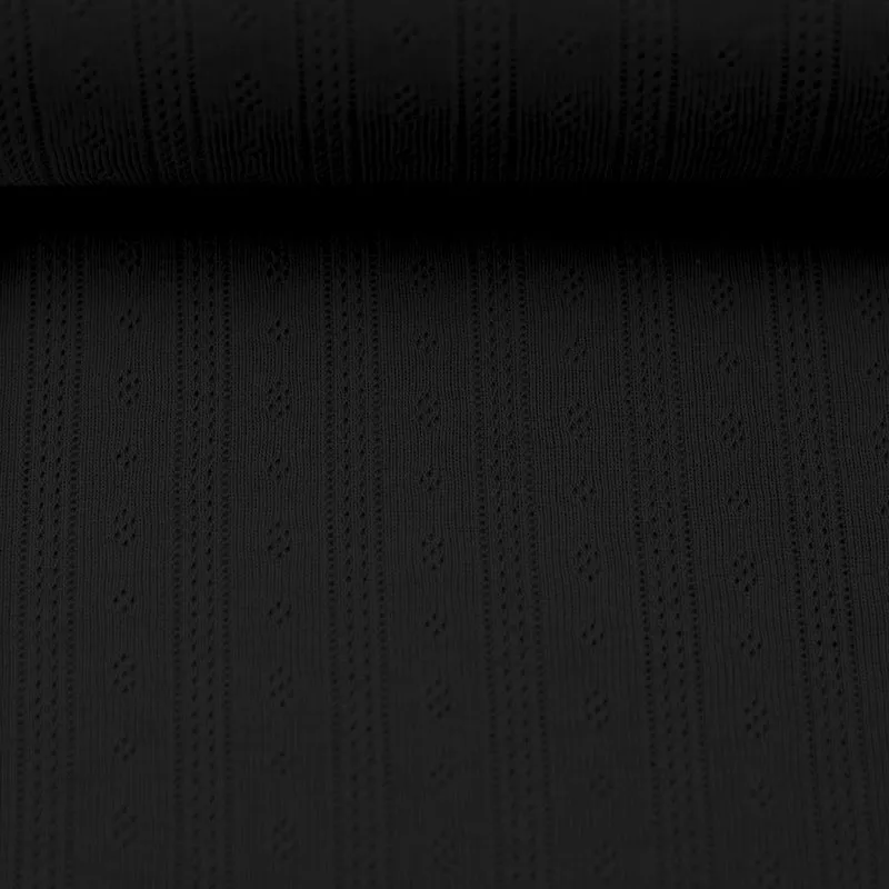 Ajour Jersey Tiana von Swafing schwarz