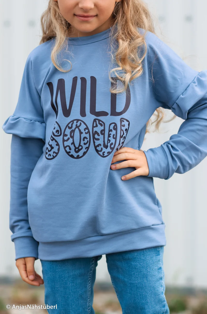 Modal French Terry von Swafing blau