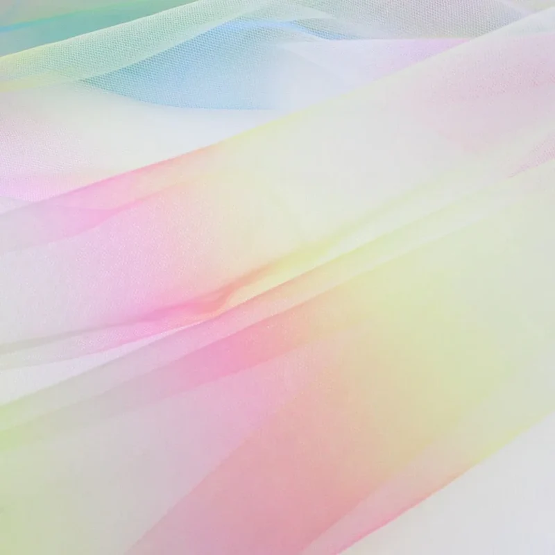 Weicher Tüll Regenbogen