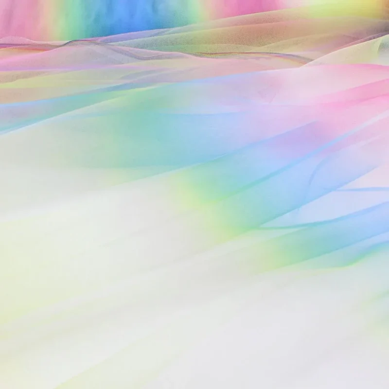 Weicher Tüll Regenbogen
