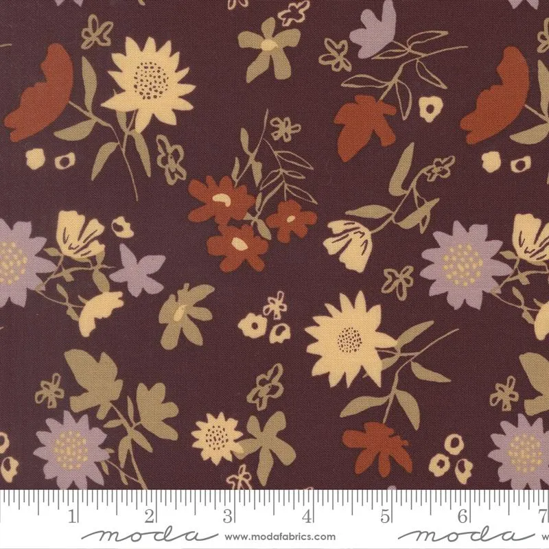 Moda, Fancy That Design House, Windfall, Floral, Merlot Purple
