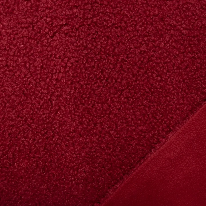 Teddyfleece Doubleface – Kirschrot