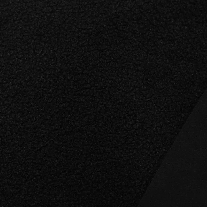 Teddyfleece Doubleface – Schwarz