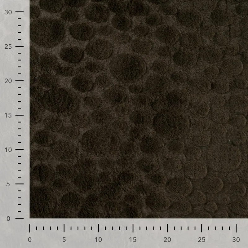 Kunstfell mit Punkten – Khaki