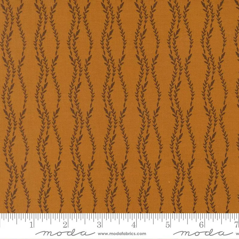 Moda, Fancy That Design House, Windfall, Vine Stripe, Caramel Gold