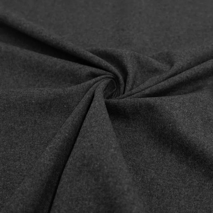 Baumwoll-Flanell GOTS – Grau