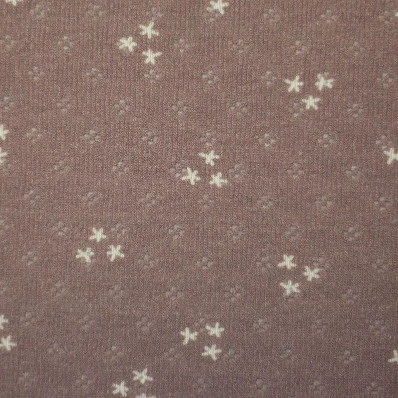 Lochstrickjersey Swafing Alva Blümchen altrosa
