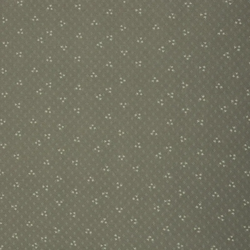 Lochstrickjersey Swafing Alva Blümchen taupe