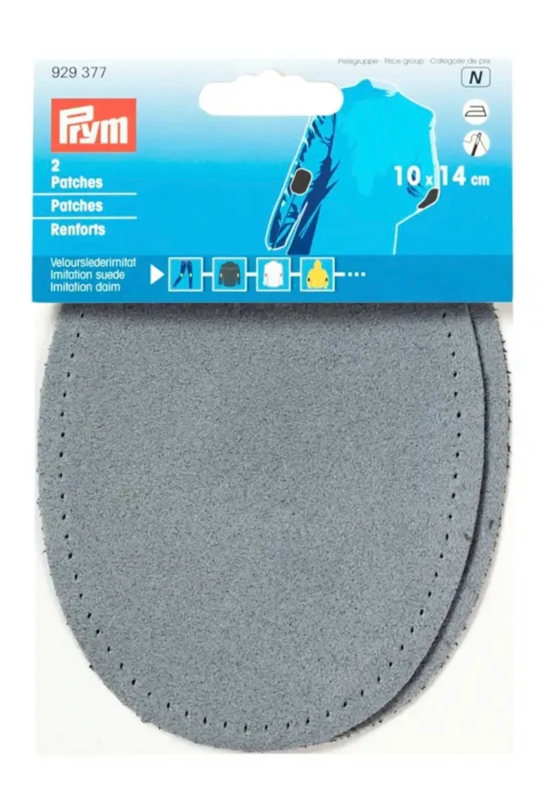 Prym 2 Patches Velourslederimitat 10 x 14 cm jeansblau